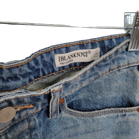 Blank NYC The Cooper Long Slim High Rise Straight Organic Jeans Women Sz 29 - Picture 7 of 8